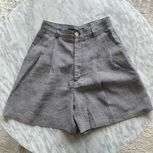 French Connection Houndstooth Shorts.